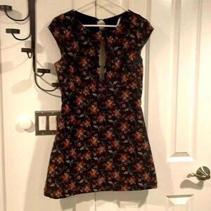 *Final Price* Free People Size 6 Floral Cutout Dress Bohemian Vintage EUC